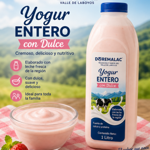 Yogur Entero con Dulce 1L